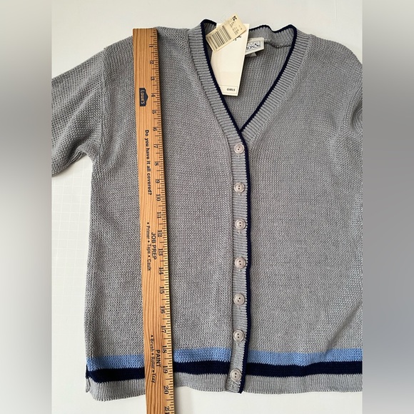 Vintage Basic Editions Youth Girls Sweater Cardigan size 7/8 NWT - Picture 4 of 10
